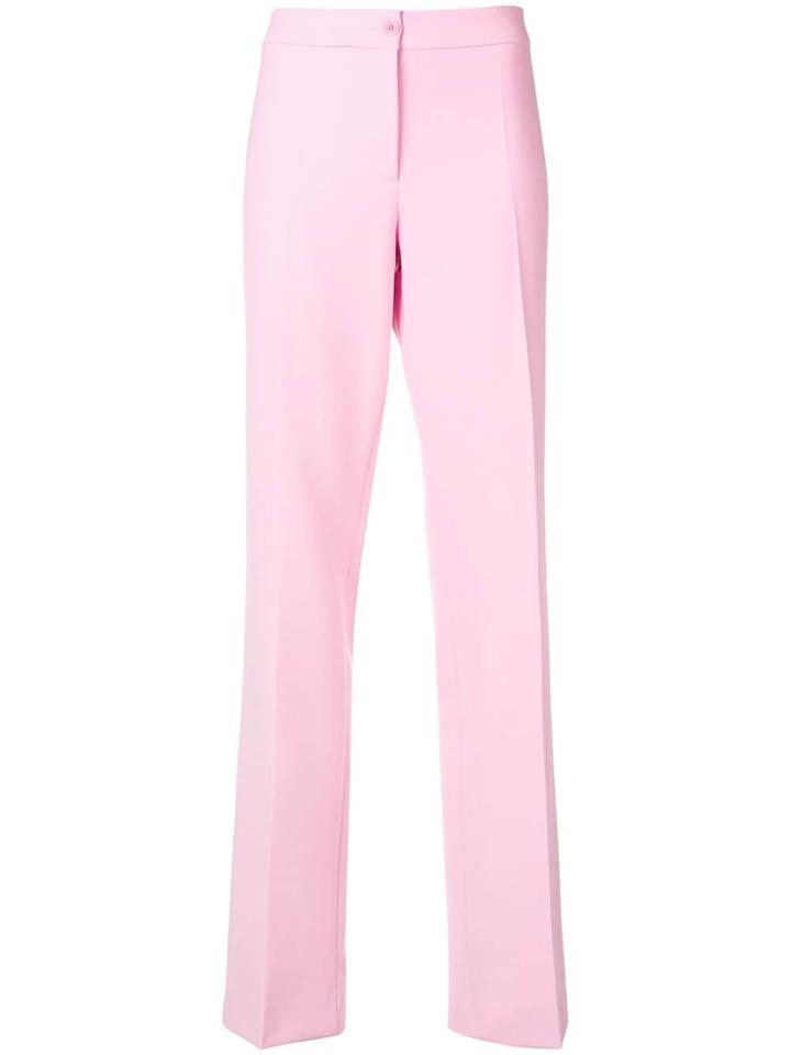 Moschino Slim-fit Tailored Trousers - Pink & Purple