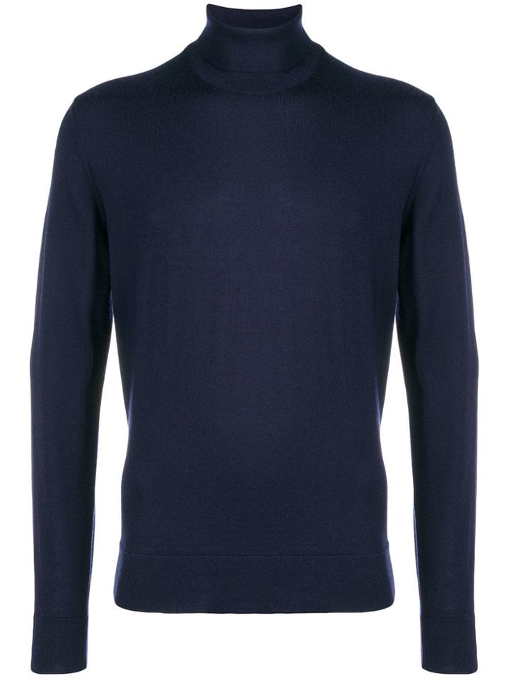 Calvin Klein Turtleneck Jumper - Blue