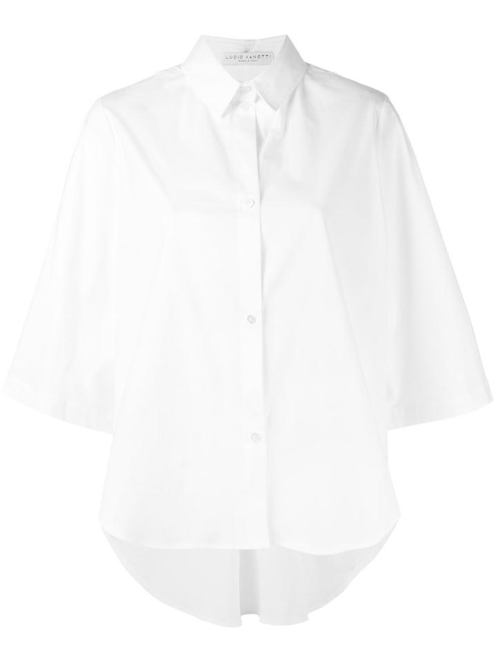 Lucio Vanotti - Boxy Shirt - Women - Cotton/spandex/elastane - 2, White, Cotton/spandex/elastane