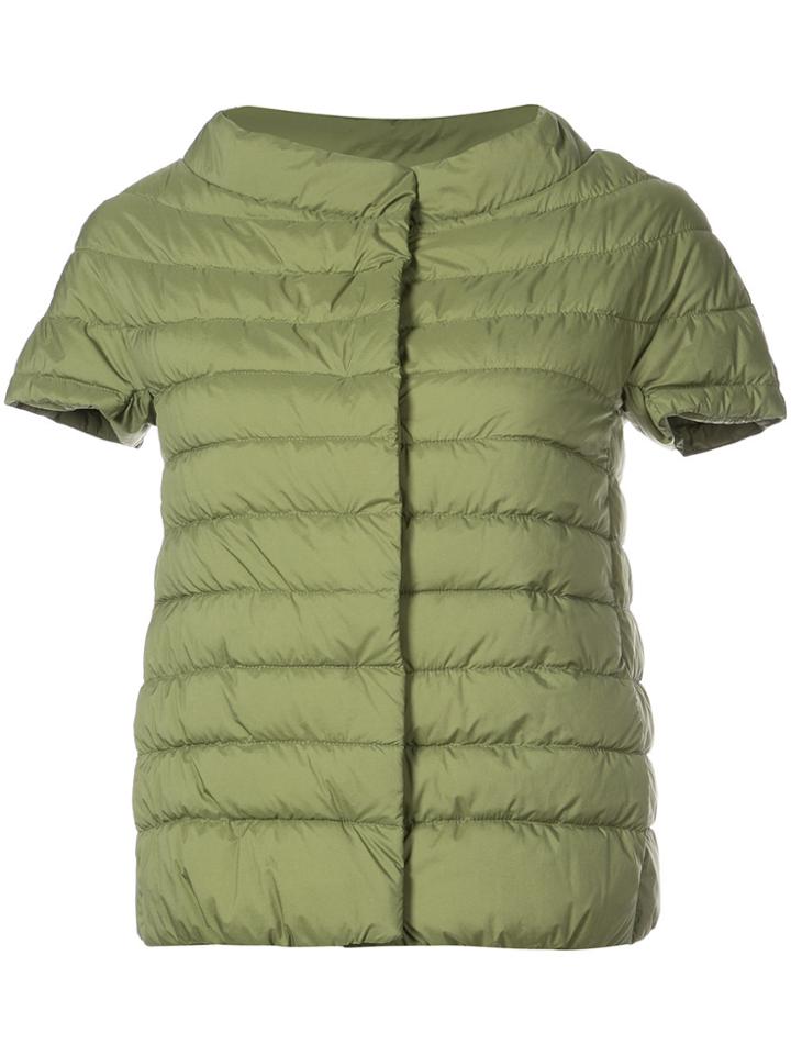 Herno Short Sleeve Padded Jacket - Green