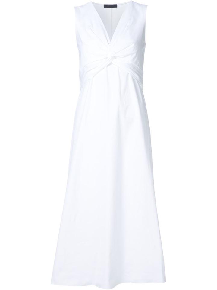 The Row Draped Front Midi Dress