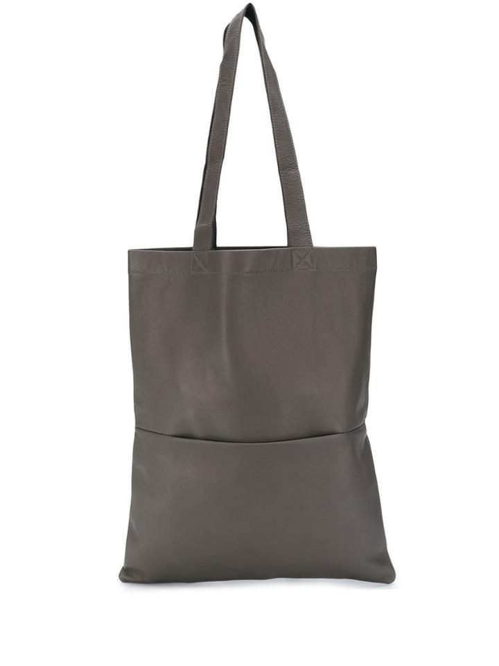Rick Owens Small Signature Tote Bag - Grey