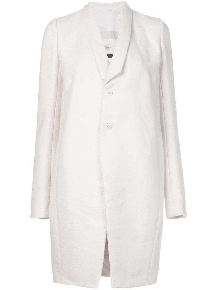 Rick Owens 'tusk' Coat - White