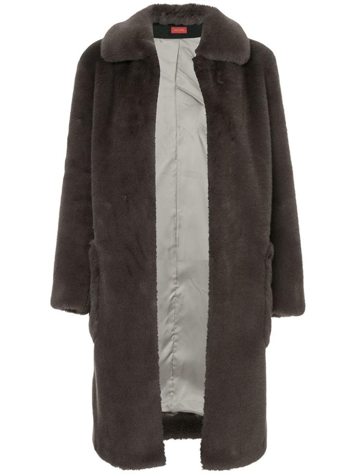 Des Prés Faux Fur Coat - Grey