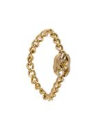 Chanel Vintage Turnlock Motif Chain Bracelet, Women's, Metallic