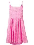 Stella Mccartney Lace Panel Slip Dress - Pink
