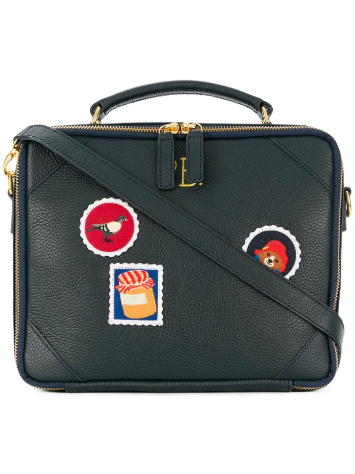 Maison Labiche Multi Patch Tote - Blue