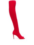 Victoria Beckham Jasmin Over-the-knee Sock Boots - Red
