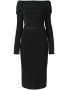 Alice+olivia Long-sleeve Dress, Women's, Size: 4, Black, Nylon/polyester/spandex/elastane