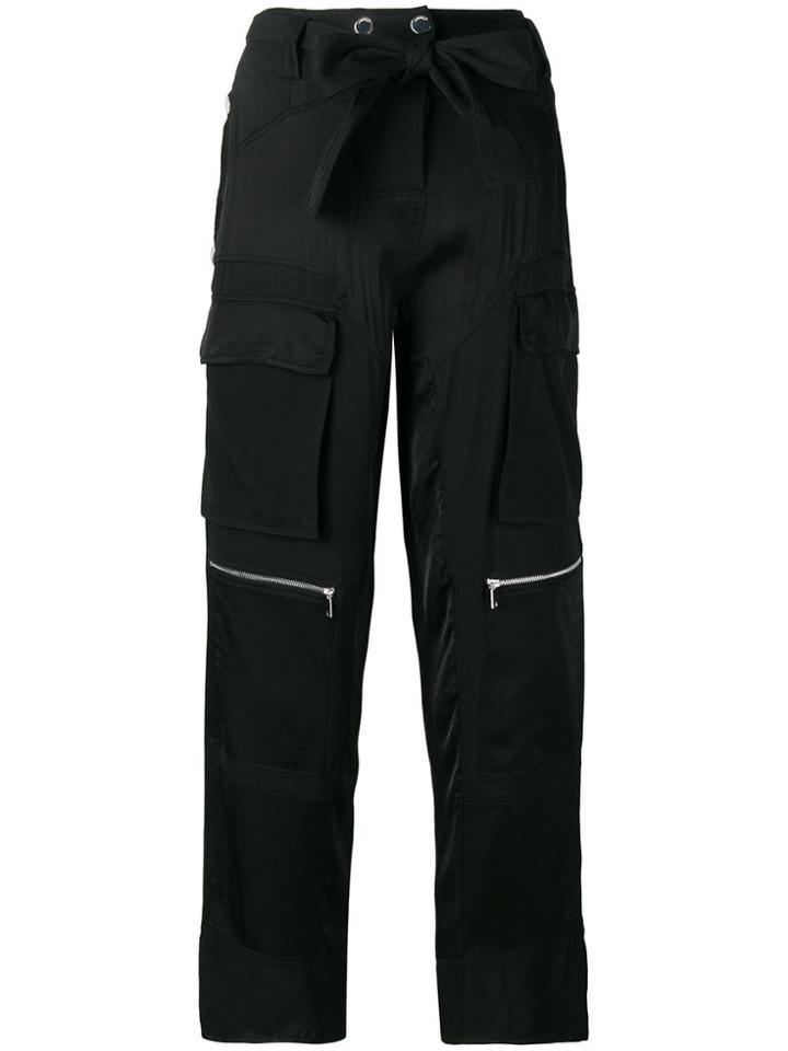 Pinko Knot Detail Cargo Trousers - Black