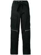 Pinko Knot Detail Cargo Trousers - Black