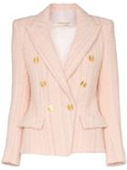 Alexandre Vauthier Double-breasted Tweed Blazer - Pink