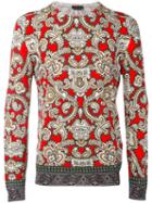 Alexander Mcqueen - Paisley Printed Sweater - Men - Silk/wool - M, Black, Silk/wool