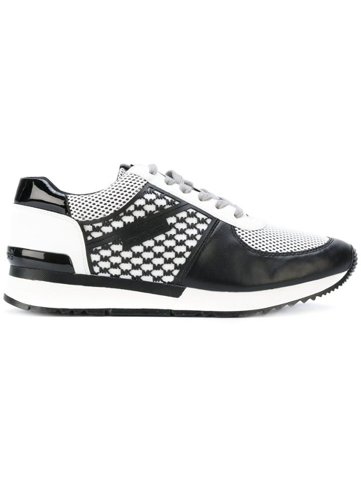 Michael Michael Kors Contrast Panel Sneakers - Black