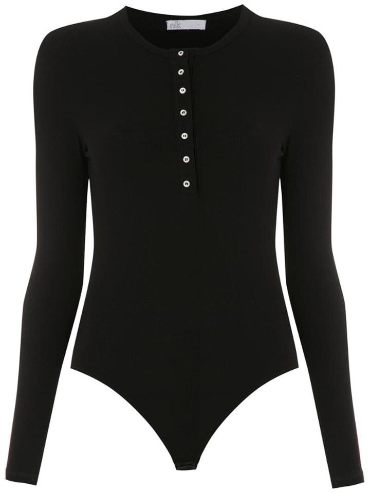 Nk Aurea Ribbed Bodysuit - Black