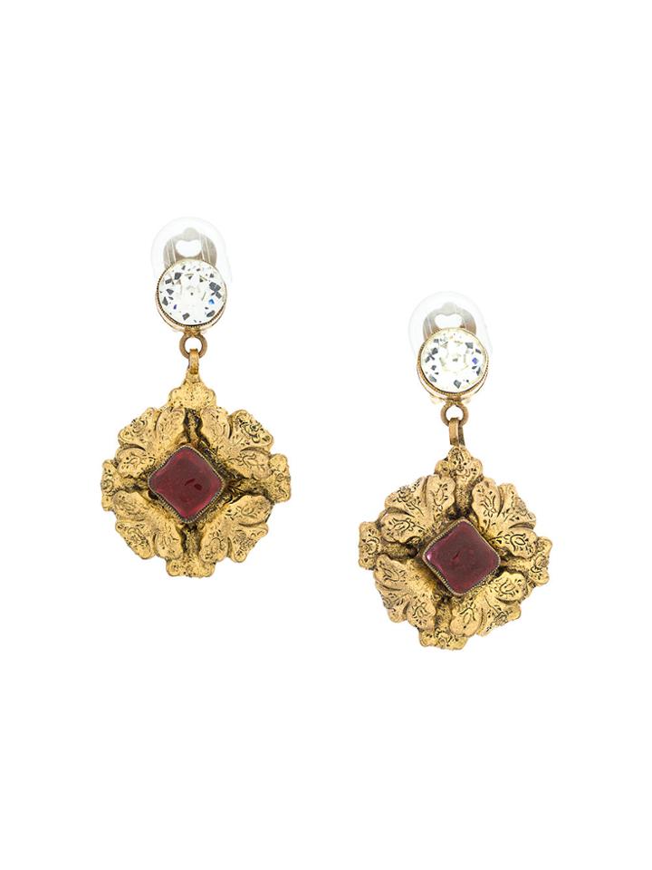 Chanel Vintage 1983 Dangling Earrings - Metallic