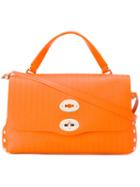 Zanellato Small Studded Tote, Women's, Yellow/orange, Leather