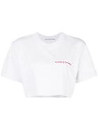 Alexander Wang 'chynatown' Cropped T-shirt - Grey