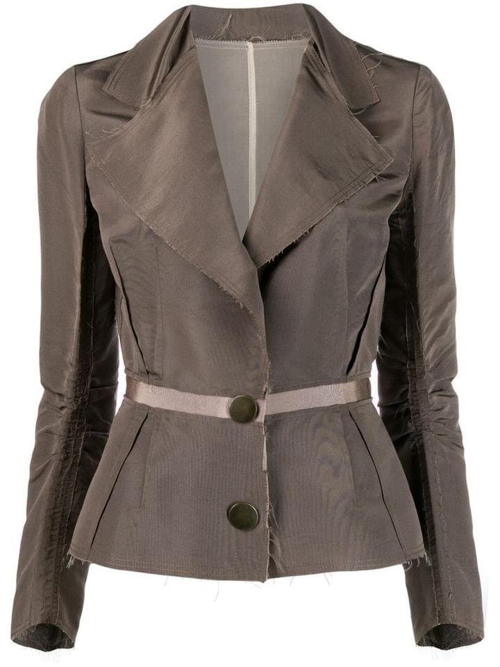 Lanvin Pre-owned 2005's Frayed Fitted Jacket - Green