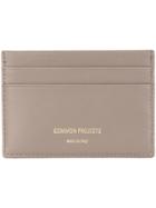 Common Projects Logo Stamp Cardholder Wallet - Brown