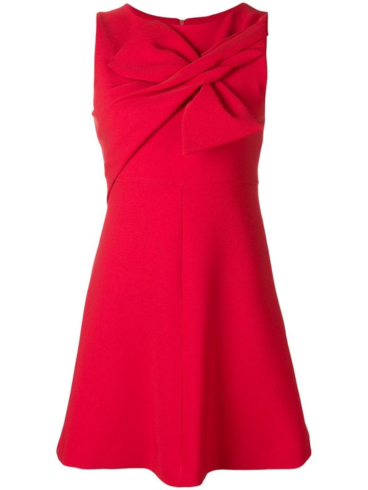 P.a.r.o.s.h. Knot Front Sweater Shift - Red