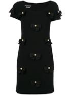 Boutique Moschino Bow Applique Dress - Black