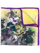 Etro Enchanted Forest Pocket Square - Yellow