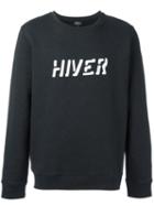 A.p.c. Hiver Print Sweatshirt, Men's, Size: Xl, Grey, Cotton/polyester