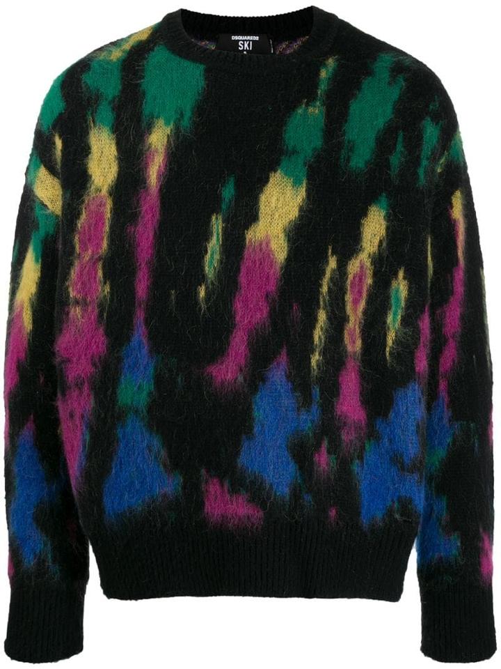 Dsquared2 All-over Pattern Jumper - Black