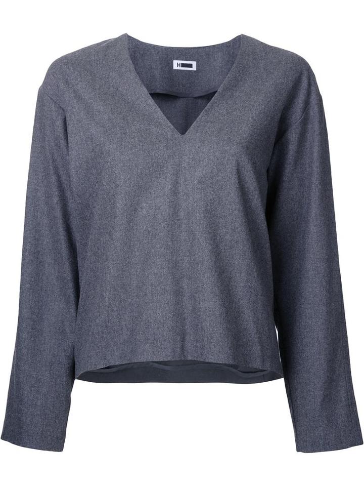 H Beauty & Youth Wide Sleeve Jumper, Women's, Grey, Polyurethane/wool