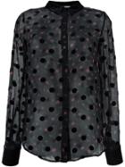 Sonia By Sonia Rykiel Semi-sheer Polka-dot Blouse