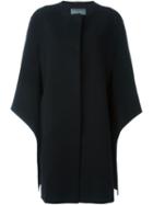Alberta Ferretti Cape Sleeves Coat, Women's, Size: 42, Black, Polyamide/virgin Wool