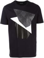 Neil Barrett Modernist Print T-shirt, Men's, Size: Large, Blue, Cotton