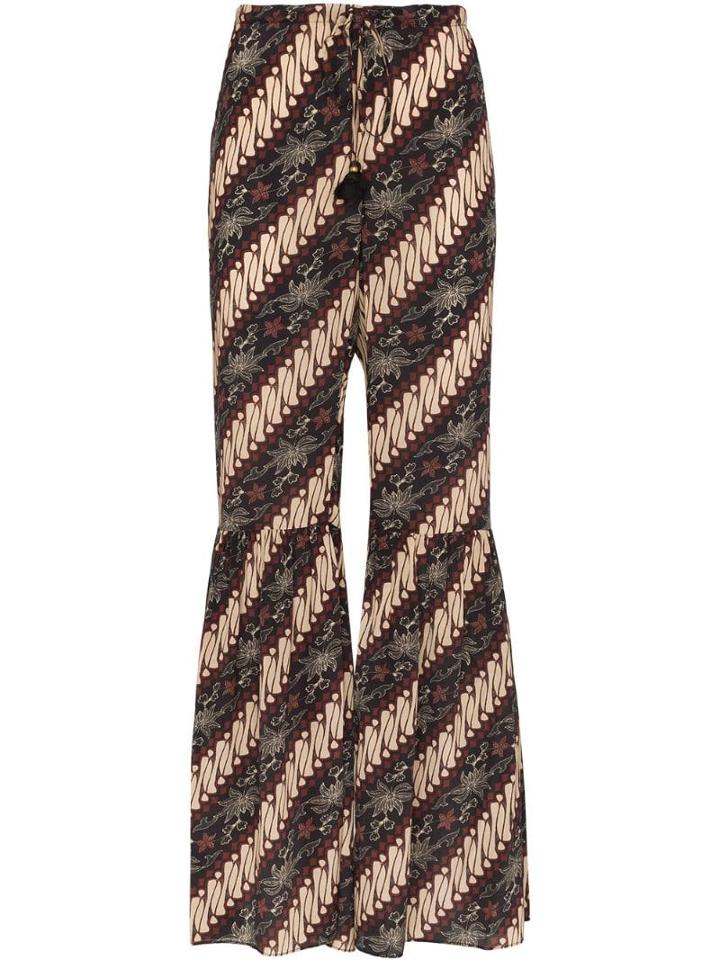 Figue Brielle Batik-print Trousers - Javdi