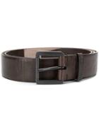 Brunello Cucinelli Metal Buckle Leather Belt - Brown