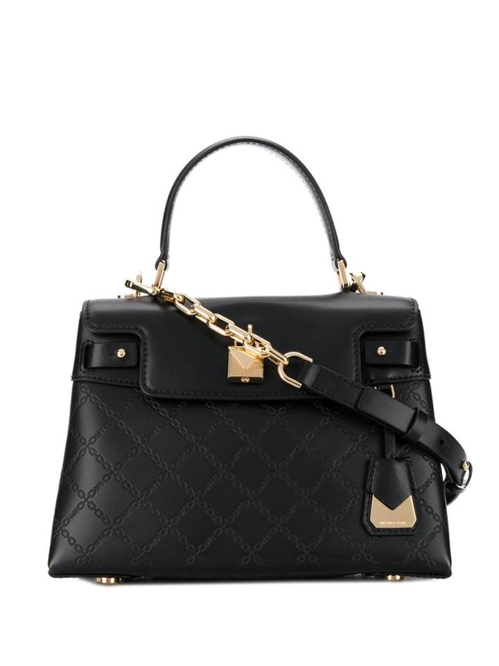 Michael Michael Kors Gramercy Chain-embossed Bag - Black