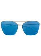 Oliver Peoples Ziane Aviator Sunglasses - Blue