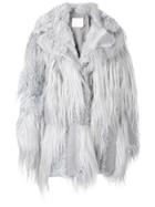 Drome Oversized Fur Coat - Grey