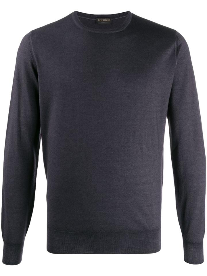 Dell'oglio Plain Crew-neck Jumper - Grey