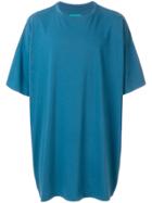 Paura Oversized Long T-shirt - Blue