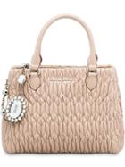 Miu Miu Cloqué Nappa Leather Bag - Neutrals