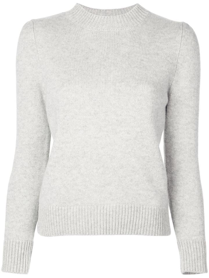 Co Fitted Cashmere Jumper - Grey