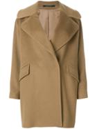 Tagliatore Wide Lapel Double-breasted Coat - Brown