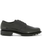 Attachment Ridged Sole Derby Shoes - Black