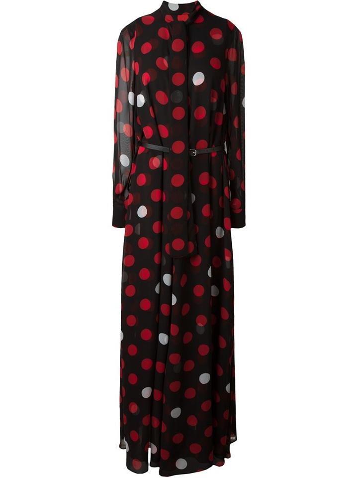 Mcq Alexander Mcqueen Polka Dot Maxi Dress