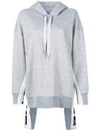 Stella Mccartney Slogan Strip Detail Hoody - Grey