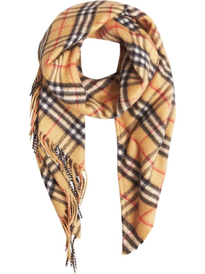 Burberry Classic Check Scarf - Yellow