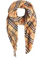 Burberry Classic Check Scarf - Yellow