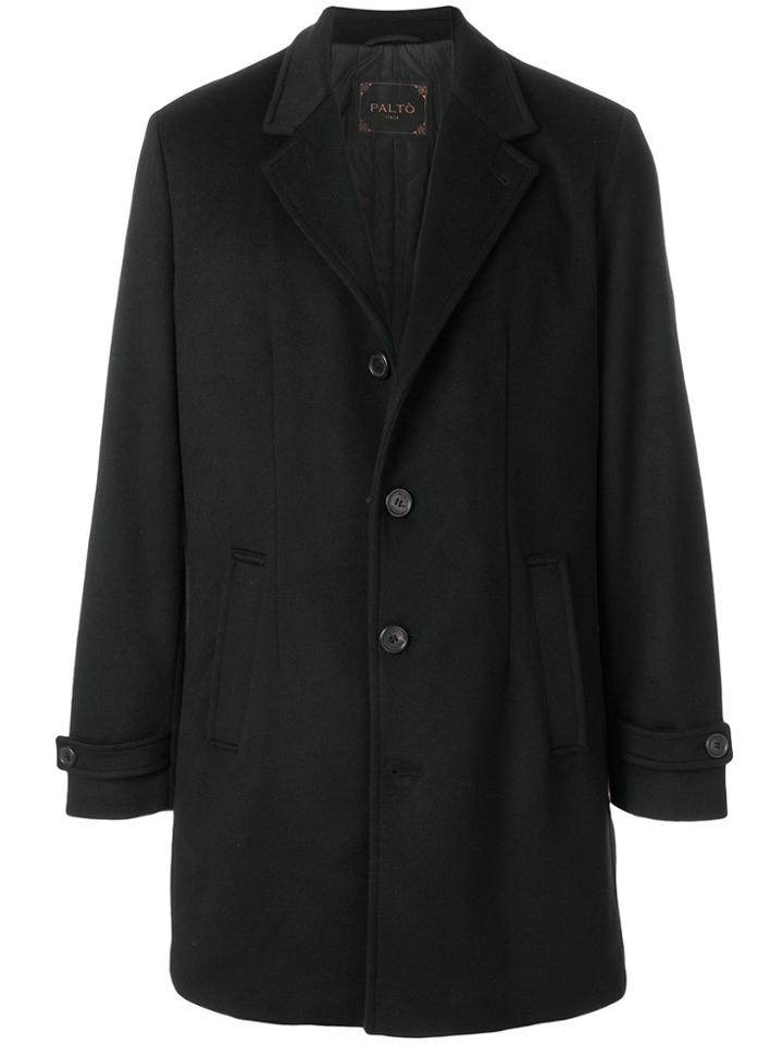 Paltò Single Breasted Coat - Black