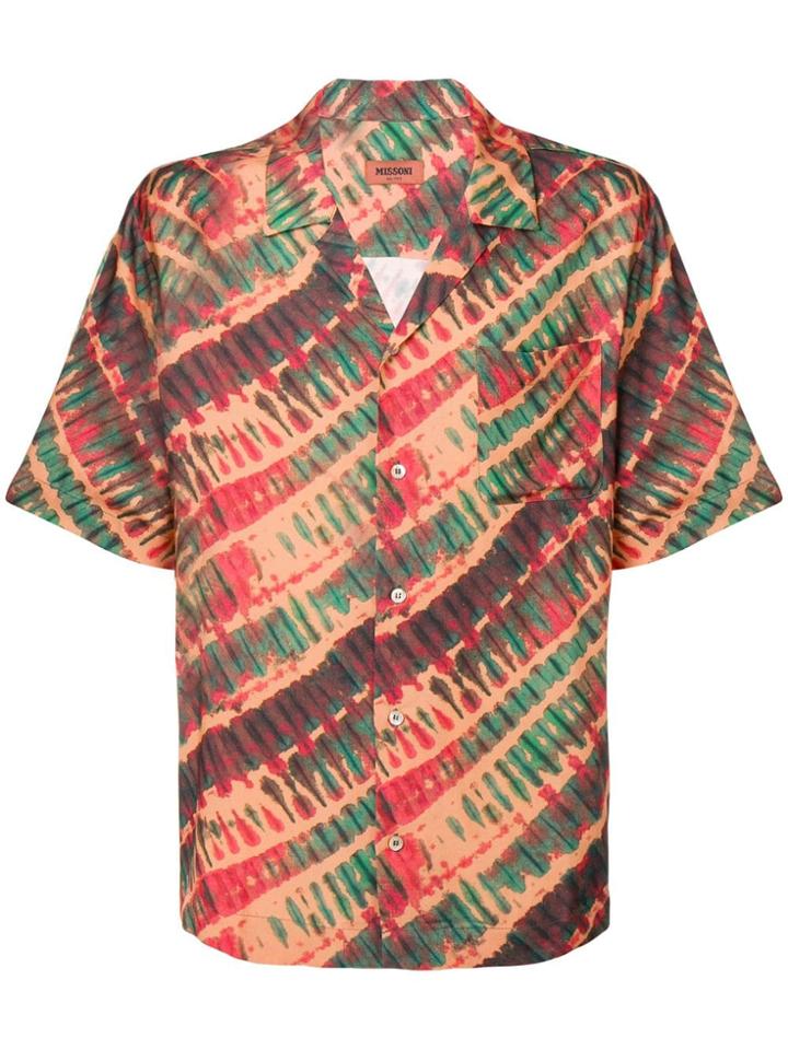 Missoni Tie-dye Short Sleeve Shirt - Orange